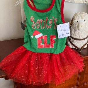 Brand New ! Santa’s Elf Christmas 🎅 dog dress !